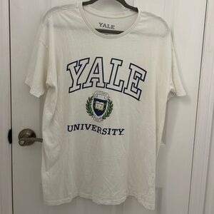 Authentic Yale White Tshirt, Sz M